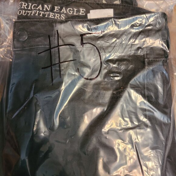 American Eagle Jeans 6 R Jegging Super Stretch Super Hi Rise Black Wash Denim - Picture 12 of 12